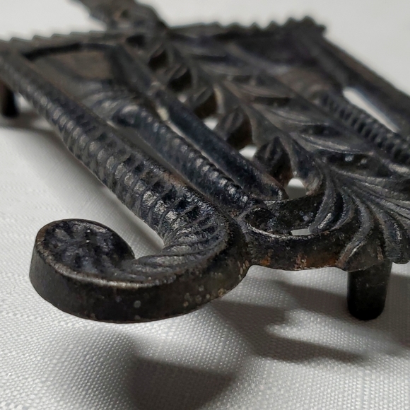 VTG Cast Iron Trivet Dalecraft Black Kitchen Utensil Primitive Old Time Decor - Picture 9 of 15